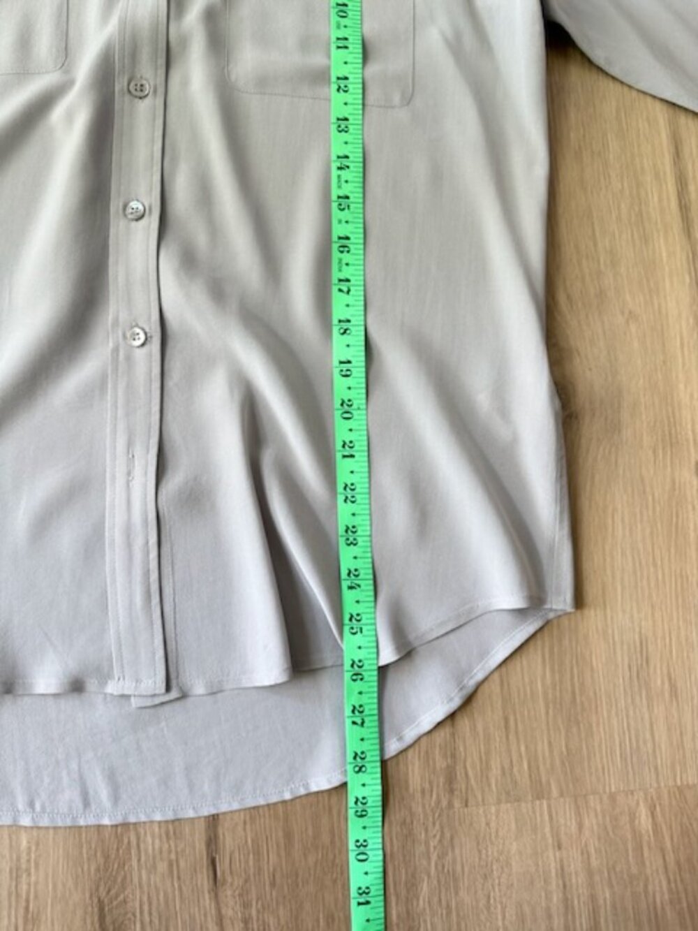Equipment Femme Silk Signature Shirt Gray L - Picture 7 of 9
